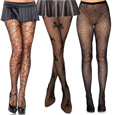Halloween Women's Sexy Pantyhose Fishnet Tights Spider Pantyhose Multiple styles