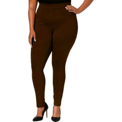 Style Co. Womens Seamed Casual Leggings - Truffle Brown - 24W