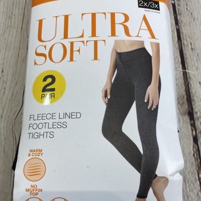 NWT  Warner’s blissful Benefits Ultra Soft Fleece Footless Tights sz 2X /3X