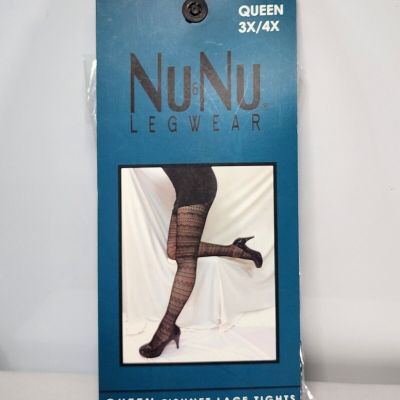 Nu & Nu Legwear Fishnet Lace Tights QUEEN 3x / 4x