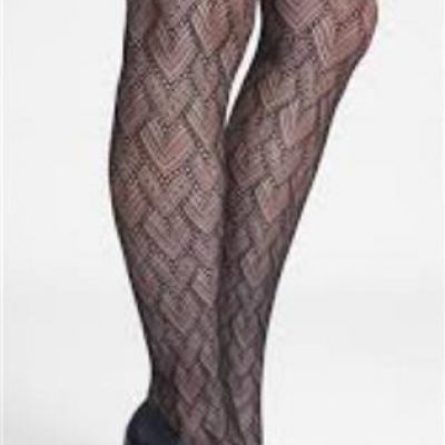 NEW SPANX Tight End Tights Heart to Heart Fishnet Sz A #78628