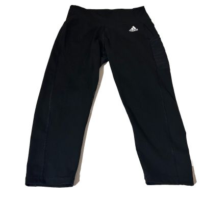 Adidas Aeroready Leggings Women Medium Black Yoga Workout 24x20