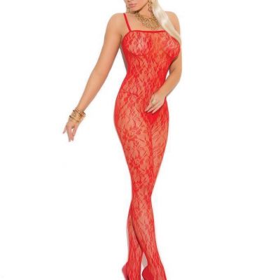 sexy ELEGANT MOMENTS rose LACE sheer CROCHLESS spaghetti STRAPS body STOCKINGS