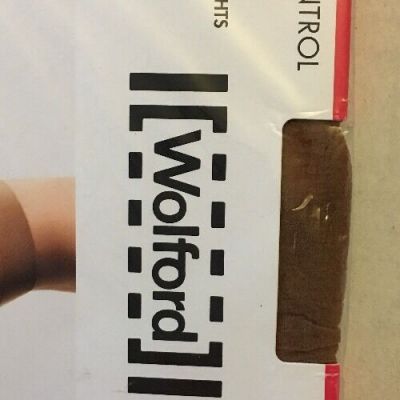 WOLFORD Luxe 9 Tights Pantyhose Bronze S NIP 17056 Stockings Shape Control Top