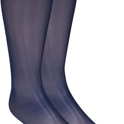 NuVein Sheer Compression Stockings for Women Fashion Silky Sheen Denier Knee Hig