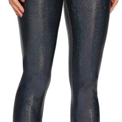 Houmous Women's Shiny Leggings with Unique Flash Sequins Full-Length Yoga Pants(