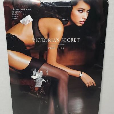 NEW Victoria’s Secret Very Sexy Classic Stocking 15 Denier Black Size B