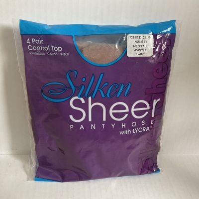 Amway Silken Sheer Control Top Pantyhose 4 Pack Size Med/Tall
