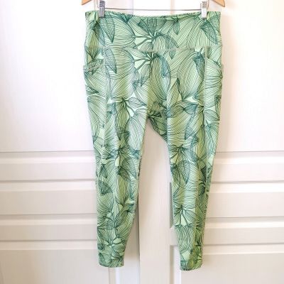 BuffBunny Women's Plus Citrus Green Limitless Leggings Size XXXL