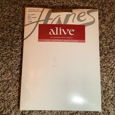 Hanes alive full support pantyhose, color barely there, size: E