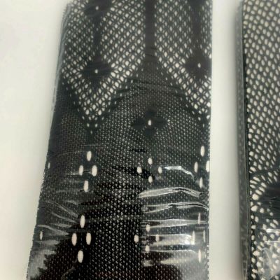 5 pair - SAMPLES One Size Fishnet/Openwork tights-Black Variety(21422-Lot 2)