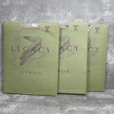 Lot of 3 Legacy Legwear Pantyhose Size B Nude Body Shaper Pantyhose A 19744
