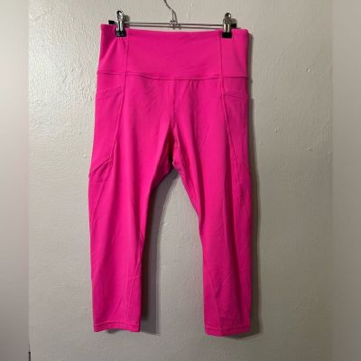 ATHLETA leggings capris Bright Pink - Medium