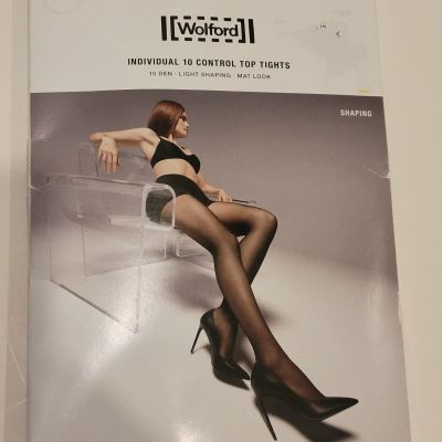 Wolford individual 10 Control top Tights 18163 black XL new in box