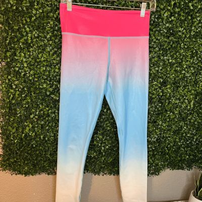 Zyia Active Cotton Candy Shiny Leggings Size 4