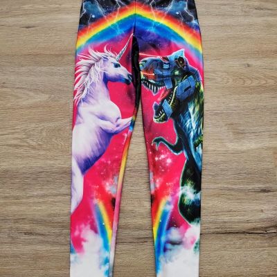 RARE New Genuine BlackMilk Unicorn Dinosaur Robot Leggings  M HTF NWT Hell Yeah!