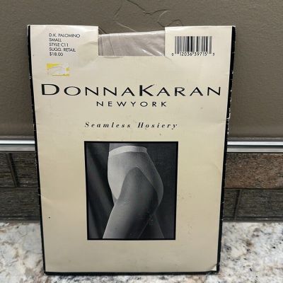 1995 Donna Karan New York DK Palomino style C11 seamless hosiery small