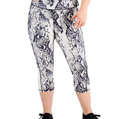 allbrand365 designer Womens Activewear Plus Size Print Cropped Leggings 4X