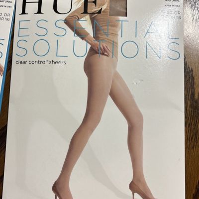 Hue Essential Solutions Clear Control and Sheer Shaper  Pantyhose Size 1