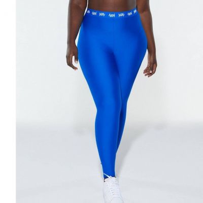 Yitty Women's Major Label Smoothing High Waist Leggings Bright A** Blue Size XL
