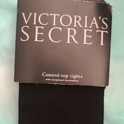 Vintage Victoria Secret Control Top Tights Black Size C RARE FIND!!!! OLD!!