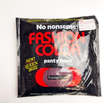 Vintage No Nonsense Fashion Color Pantyhose - Queen - Vintage Winge