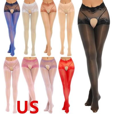 US Women Mesh Sheer Tights Hollow Out Pantyhose Stockings Bodystockings Hosiery