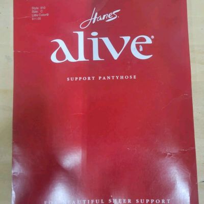 Hanes Alive Support Pantyhose Size C