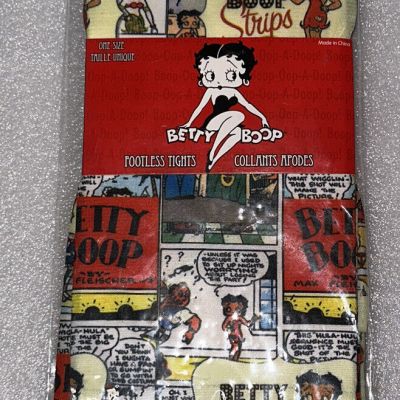 Betty Boop Footless Tights Leggins One Size 110-150 LBS