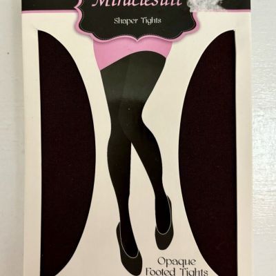 New Miraclesuit Shaper Brown Opaque Fitted Tights Size L 5’4”-6’ 145-190#’s
