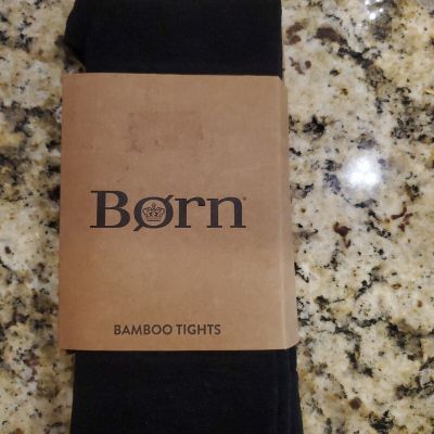 Born Black Bamboo Tights SZ MD, 1 pair