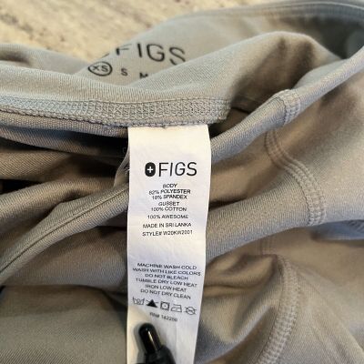 FIGS Performance Under scrub Leggings Gray Side Pocket High Waist XS Soft