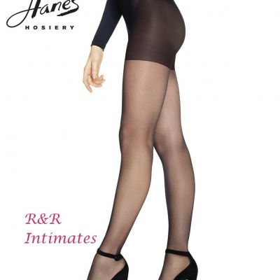 Hanes Perfect Tights With Sheer Lightweight Coverage, T004, Black, Medium