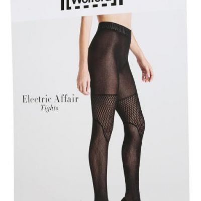 Wolford Electric Affair Black Tights L24701 Size Small