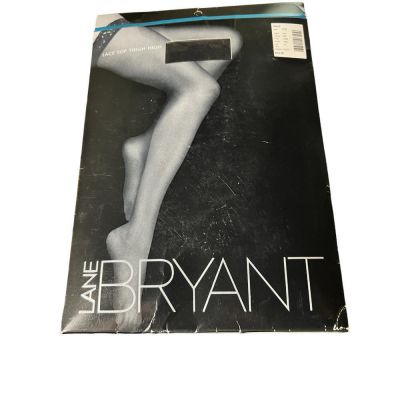 Lane Bryant Lace Top Thigh High Silky Sheer Stocking Black
