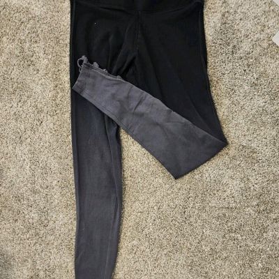 PINK Victoria's Secret Legging OMBRE Ribbin Style Black Grey Small