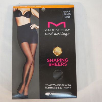 Maidenform Sweet Nothings Shaping Sheers Firm Control 96325 Size Small Black NIP