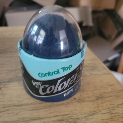 Vintage Leggs Pantyhose in Original Egg Control Top Color Sheer Size Q Navy