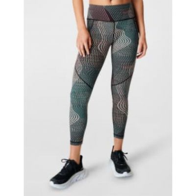 Sweaty Betty Women's Power 7/8 Workout Leggings Size 6 Abstract Print AK49