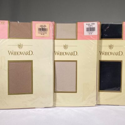 Vintage Dayton Hudson Woodward Girdle Top Sheer Pantyhose - Lot of 3