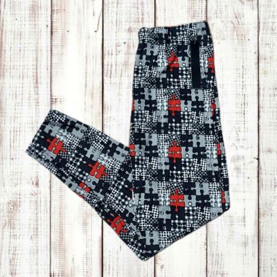 Women’s Leggings Depot Puzzle Piece Print Plus Size 3X-4X NWT Extra Stretchy
