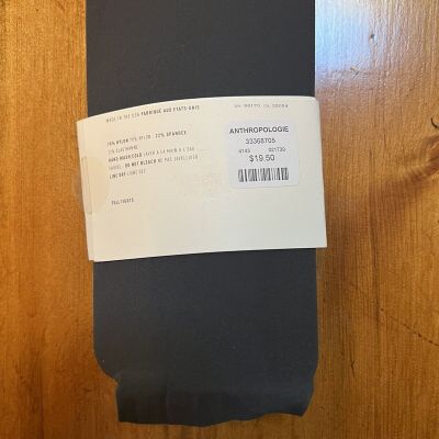 Anthropologie Pure + Good Opaque Tights Women's Size Small Medium Waistband Free