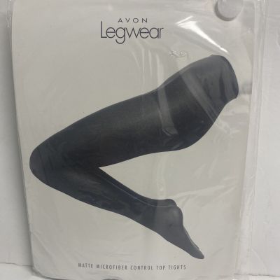 Avon Legwear Size A Matte Microfiber Control Top Tights Black New