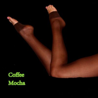 X Tall Tamara Pantyhose Mocha Coffee Toeless Opentoe Hooters Uniform Cheerleader