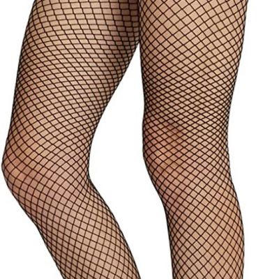 Fishnet Tights High Pantyhose Stockings Lace Waist Patterned Thigh small Grid