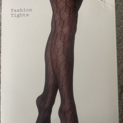 Fashion Tights - A New Day Women's Fishnet Full Toe Black Sz M / L NWT