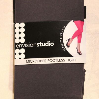 Envision Studio Microfiber Footless Tights, Size Large, Color Excalibur, NWT