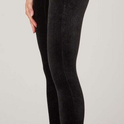 NWT SPANX VELVET LEGGINGS PANTS Black #2070 Slimming Holiday Sexy Party size M