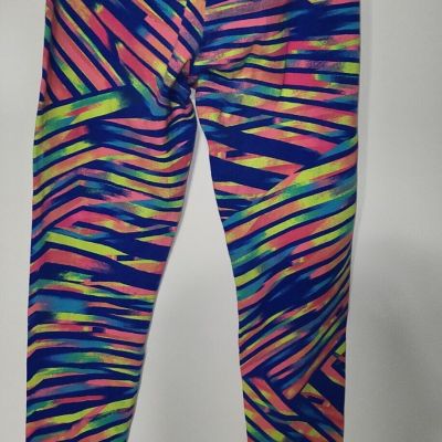 Leggings Neon Bright Patterned Juniors Size X-Small