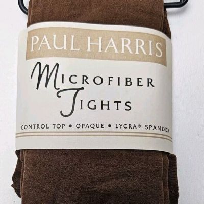 Vintage NEW Paul Harris Microfiber Tights Control Top Opaque Sz S/M